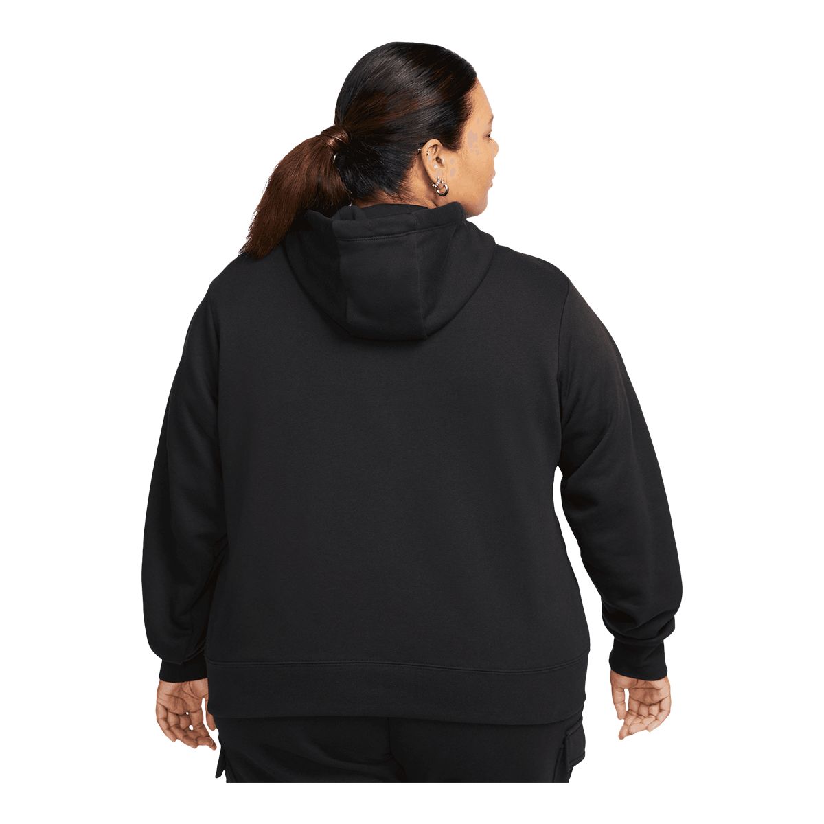 Nike Women's Club Fleece Pullover Sweatshirt Hoodie, Plus Size, Kangaroo Pocket