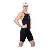 Mizuno Women's MX-Sonic Strap Swimsuit Front_Angled_Right