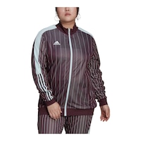 adidas Women's Plus Size Tiro 21 Track Jacket Front_Three_Fourths_Angled_Right