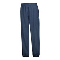PUMA Women's Classics Soft Ink Denim Joggers, Sweatpants, Casual, Lounge, Tapered Front_Flat