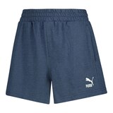 PUMA Women's Classics Denim High Waist Shorts Front_Flat