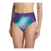 Nike Women's Aurora Reversible High Waist Bottom Front_Three_Fourths_Angled_Left