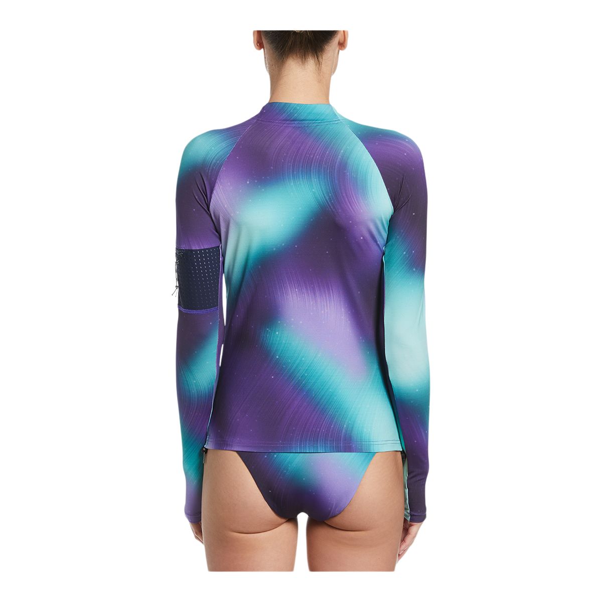 Nike Women's Aurora Hydro UV Long Sleeve Rashguard Swim T Shirt