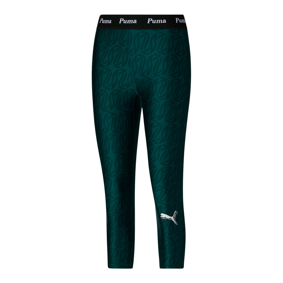 Buy Dark Green Cotton Jersey Lycra Tights Online - W for Woman