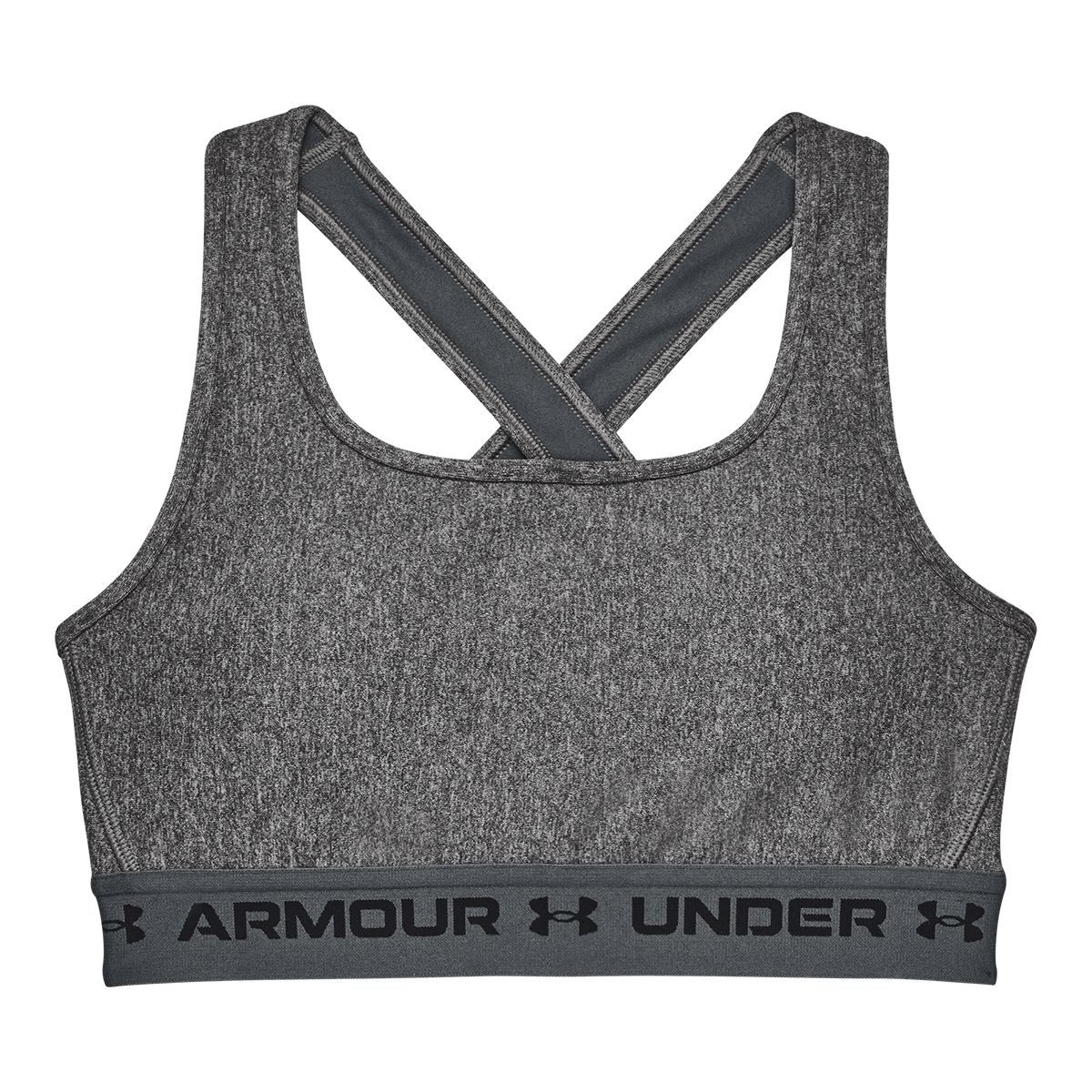 Under Armour Women's Mid Crossback Heather Sports Bra