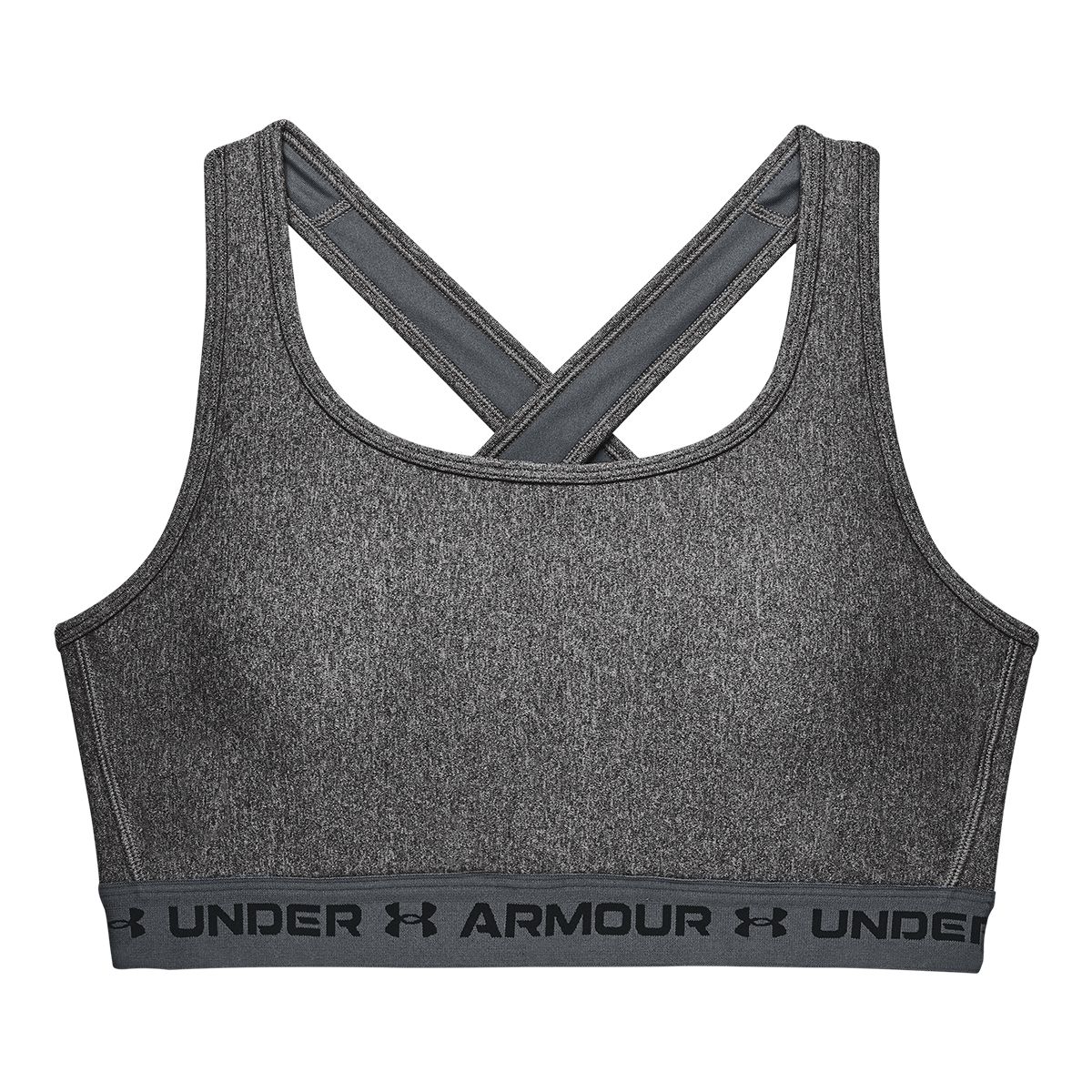 Under Armour Women's Mid Crossback Heather Sports Bra