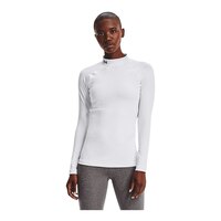 Under Armour Women's ColdGear© Authentics Mock Neck Top Front_Three_Fourths_Angled_Left