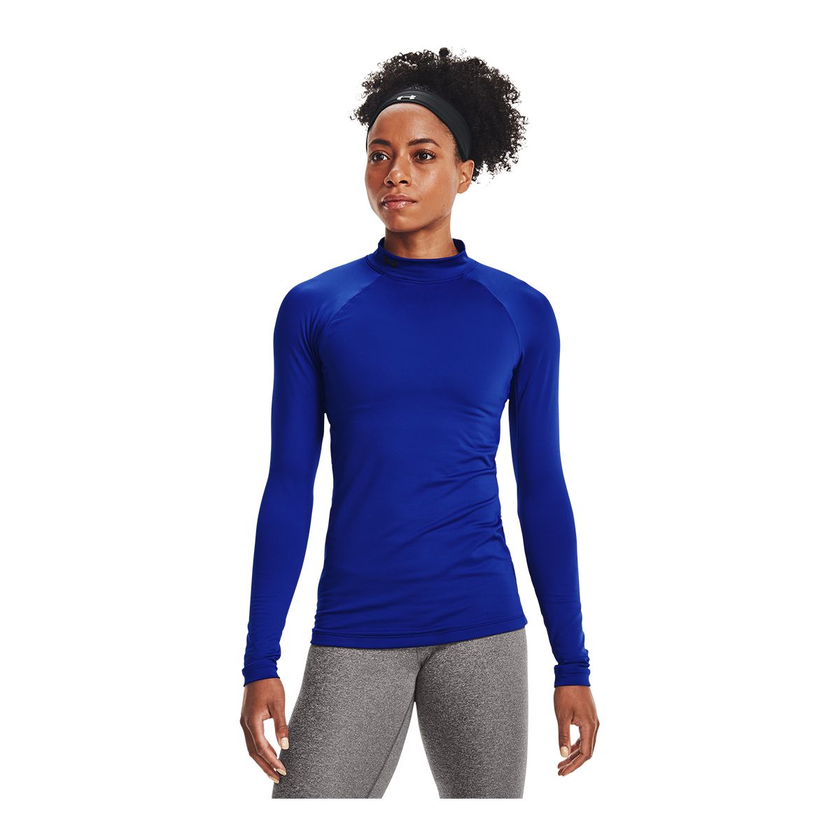 Under Armour Women's Authentics Mock Neck White L