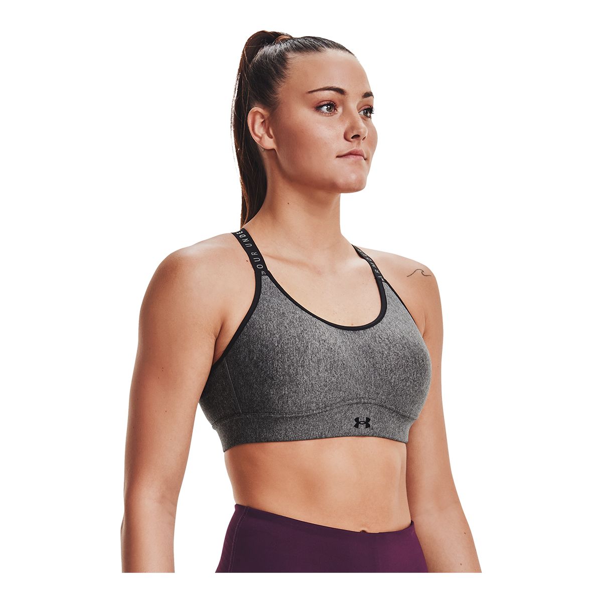 Under Armour Women's Infinity Mid Heather Cover Sports Bra