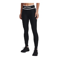 Under Armour Women's Armour Branded WB Leggings Front_Angled_Left