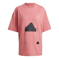 adidas Women's Cotton Jersey Bike T Shirt, Loose Fit Front_Flat