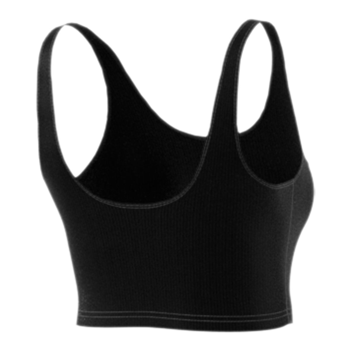 adidas Women's Crop Tank Top, Tight Fit, Sleeveless, Ribbed, Sports