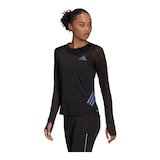adidas Women's Adizero Long Sleeve Run Shirt Front_Angled_Left