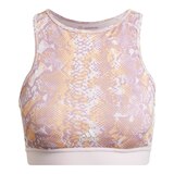 adidas Women's Hyperglam Snake Medium Sports Bra Front_Flat