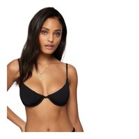 O'Neill Women's Saltwater Solids Seville Bikini Top Front_Flat