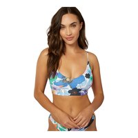 O'Neill Women's Abbie Floral Middles Bikini Top Front_Flat
