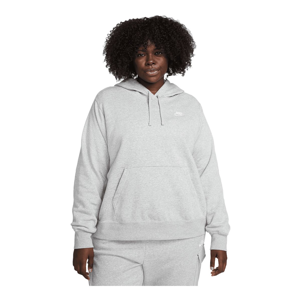 Nike Women's Club Fleece Pullover Sweatshirt Hoodie, Plus Size