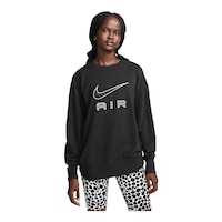 Nike Women's Air Fleece Sweatshirt, Oversized Front_Flat