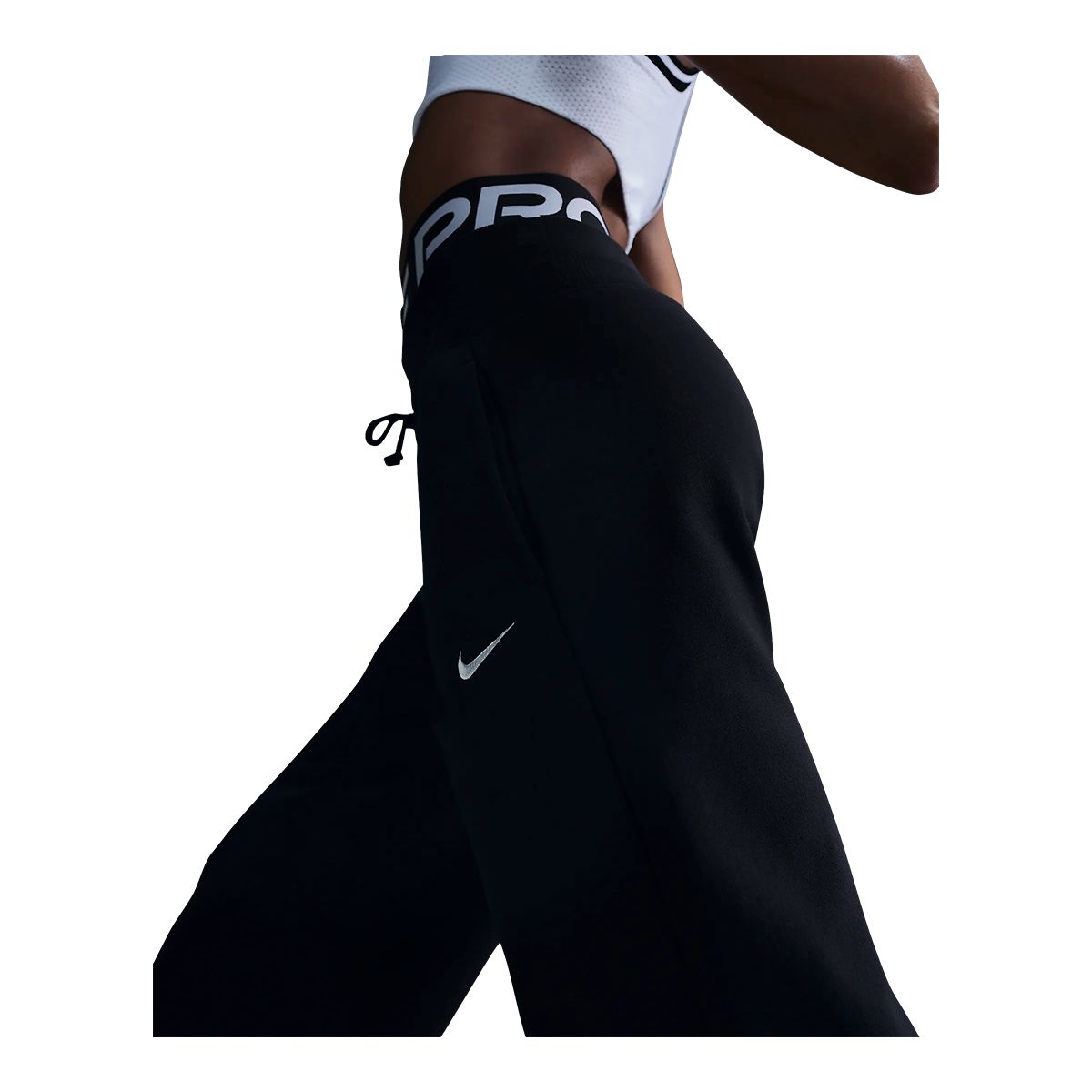 Nike Women's Sportswear Phoenix Fleece Pants, Casual, High Rise, Wide Leg