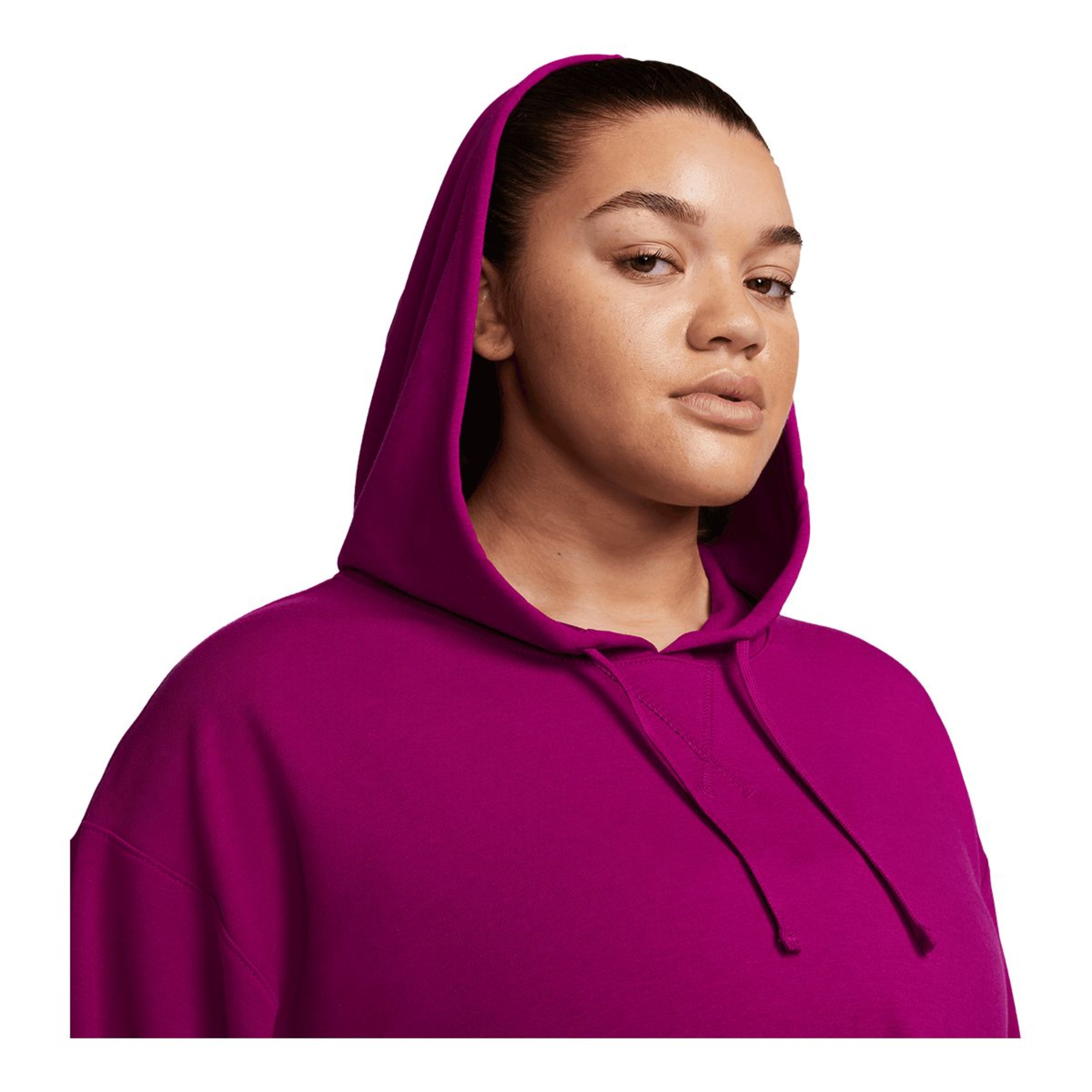 Nike Women's Yoga Pullover Hoodie, French Terry Fleece, Plus Size, Dri ...