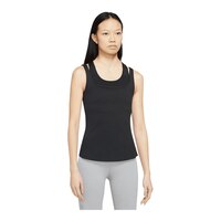 Nike Women's Yoga Luxe Tank Top, Tight Fit, Sleeveless, Dri-FIT, Sports Front_Three_Fourths_Angled_Right