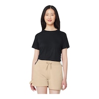 FWD Women's Core Ruched T Shirt Front_Flat