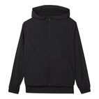 Locachy Women's Lightweight Stretchy Workout Full Zip Running Track Jacket  with Thumb Holes Black XS at  Women's Clothing store