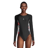 Ripzone Women's Lunalia Rashguard One Piece Swimsuit Front_Flat