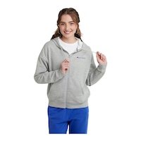 Champion Women's Powerblend Full Zip Hoodie Front_Flat