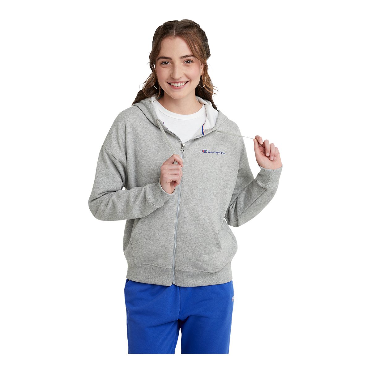 Champion zip shop hoodie women's