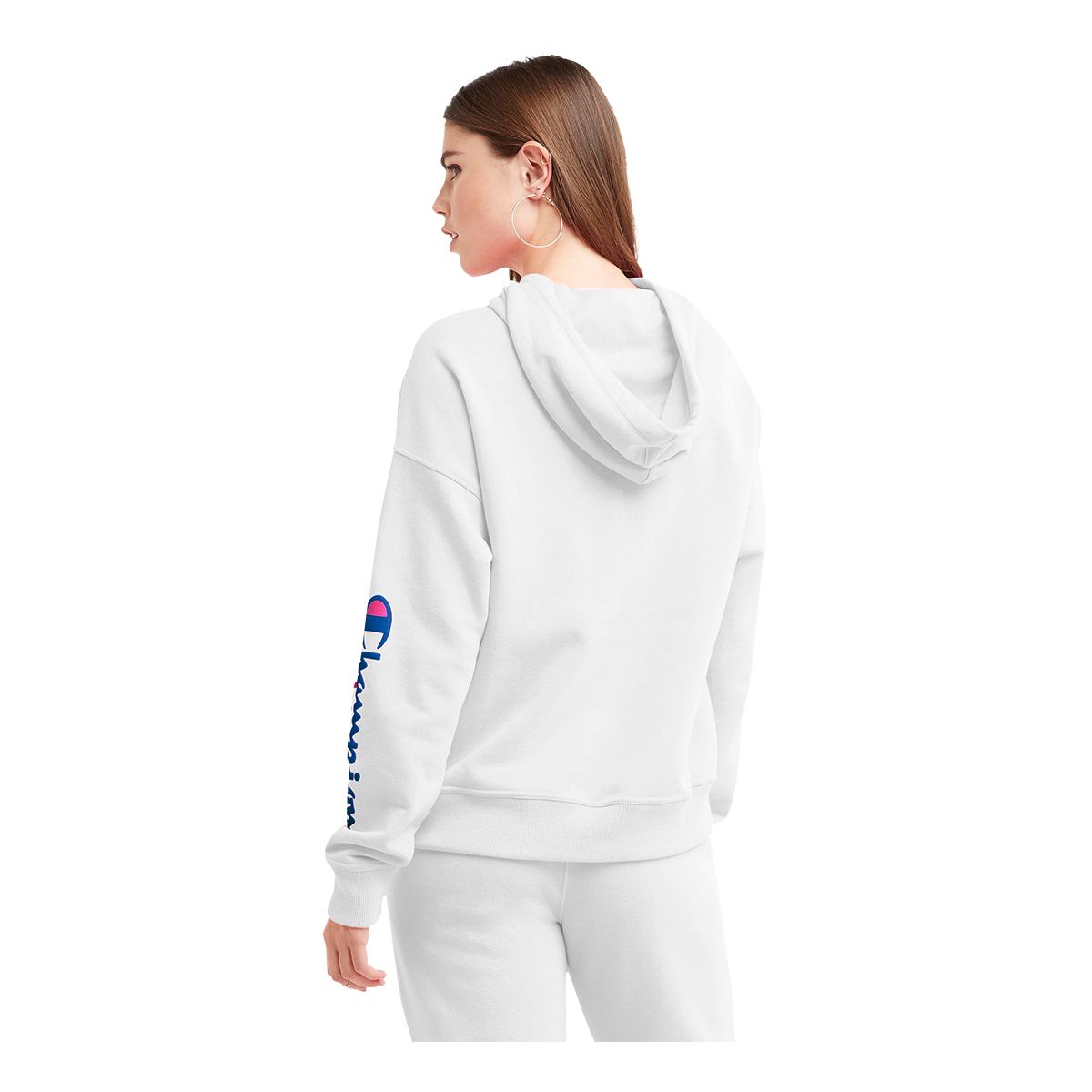 Champion womens best sale white hoodie