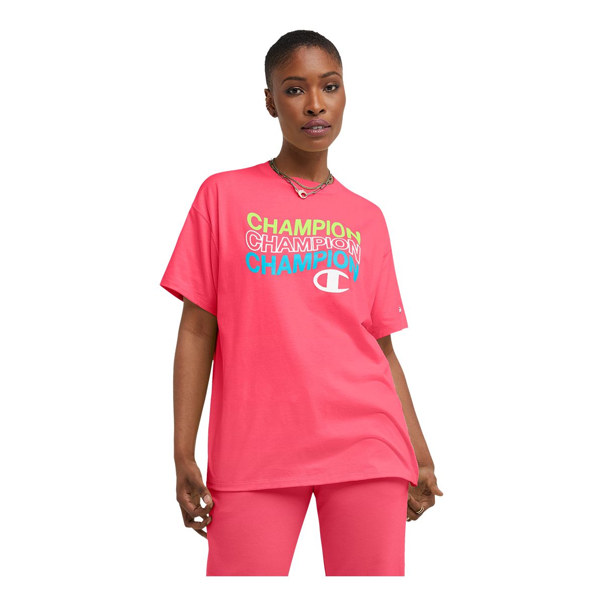 så meget trofast feminin Champion Women's OS T Shirt | Kingsway Mall