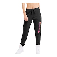 Champion Women's Powerblend Graphic Jogger Pants Front_Flat