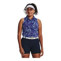 Under Armour Women's Iso-Chill Polo Tank Front_Three_Fourths_Angled_Right