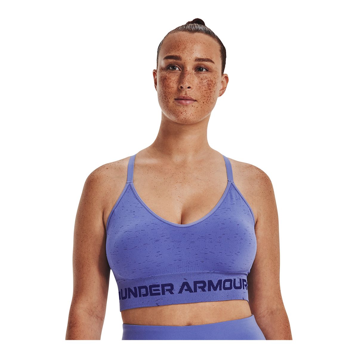 Under Armour Women's Training Seamless Low Long Heather Sports Bra