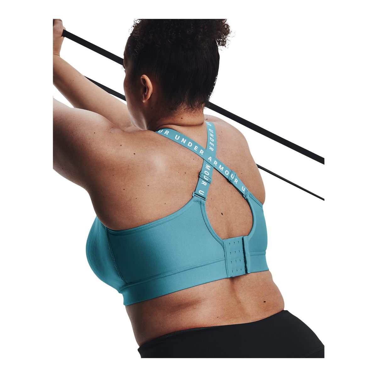 Under Armour Women's Infinity Plus Size Sports Bra, Medium Impact, Padded