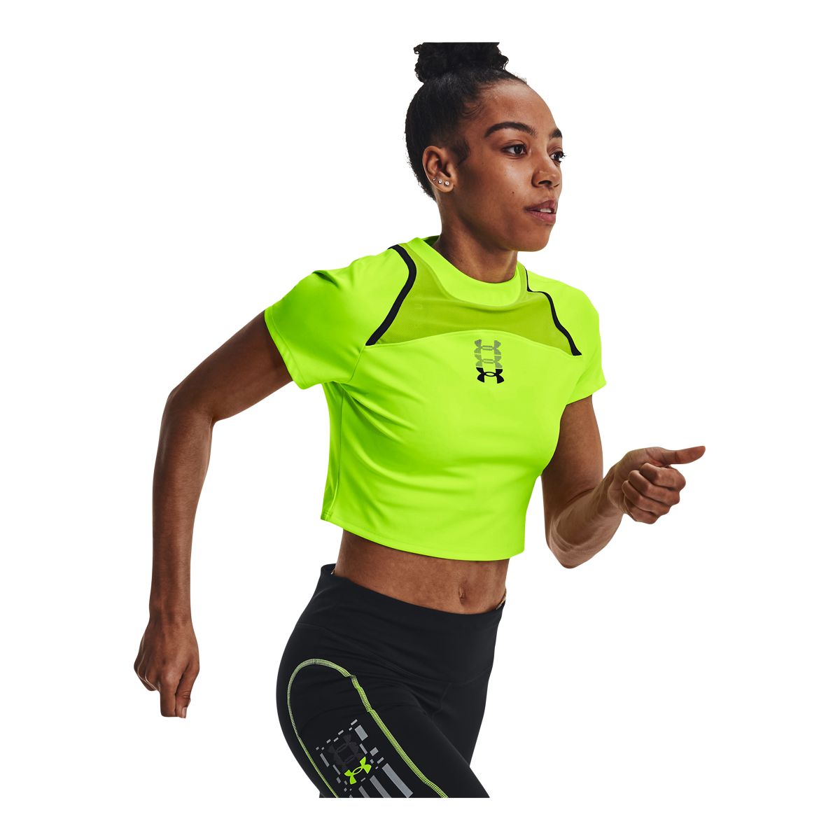Under Armour Women's Run Anywhere Crop T Shirt