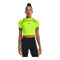 Under Armour Women's Run Anywhere Crop T Shirt Front_Flat