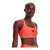 Under Armour Women's Project Rock Crossback Novelty Sports Bra Front_Angled_Right