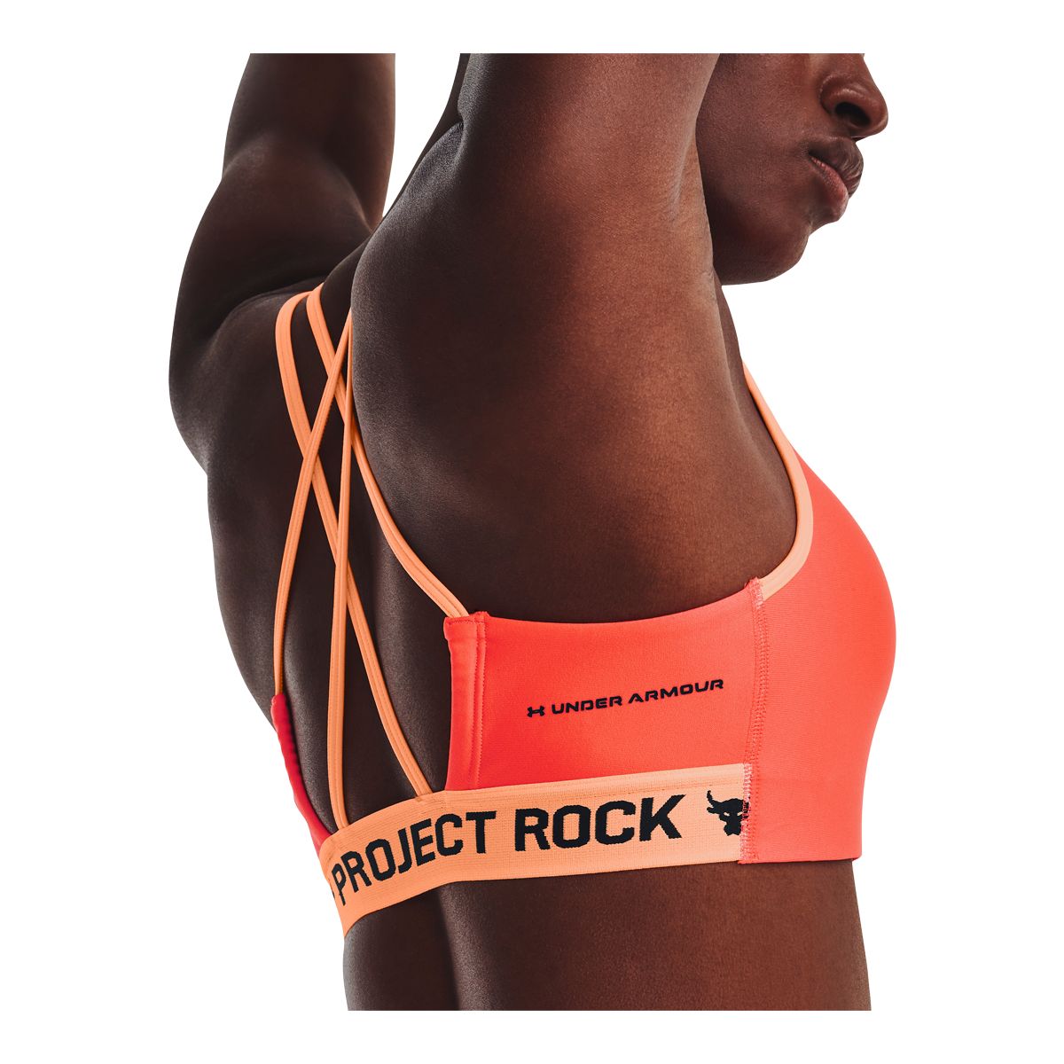 Under Armour Women's Project Rock Crossback Novelty Sports Bra