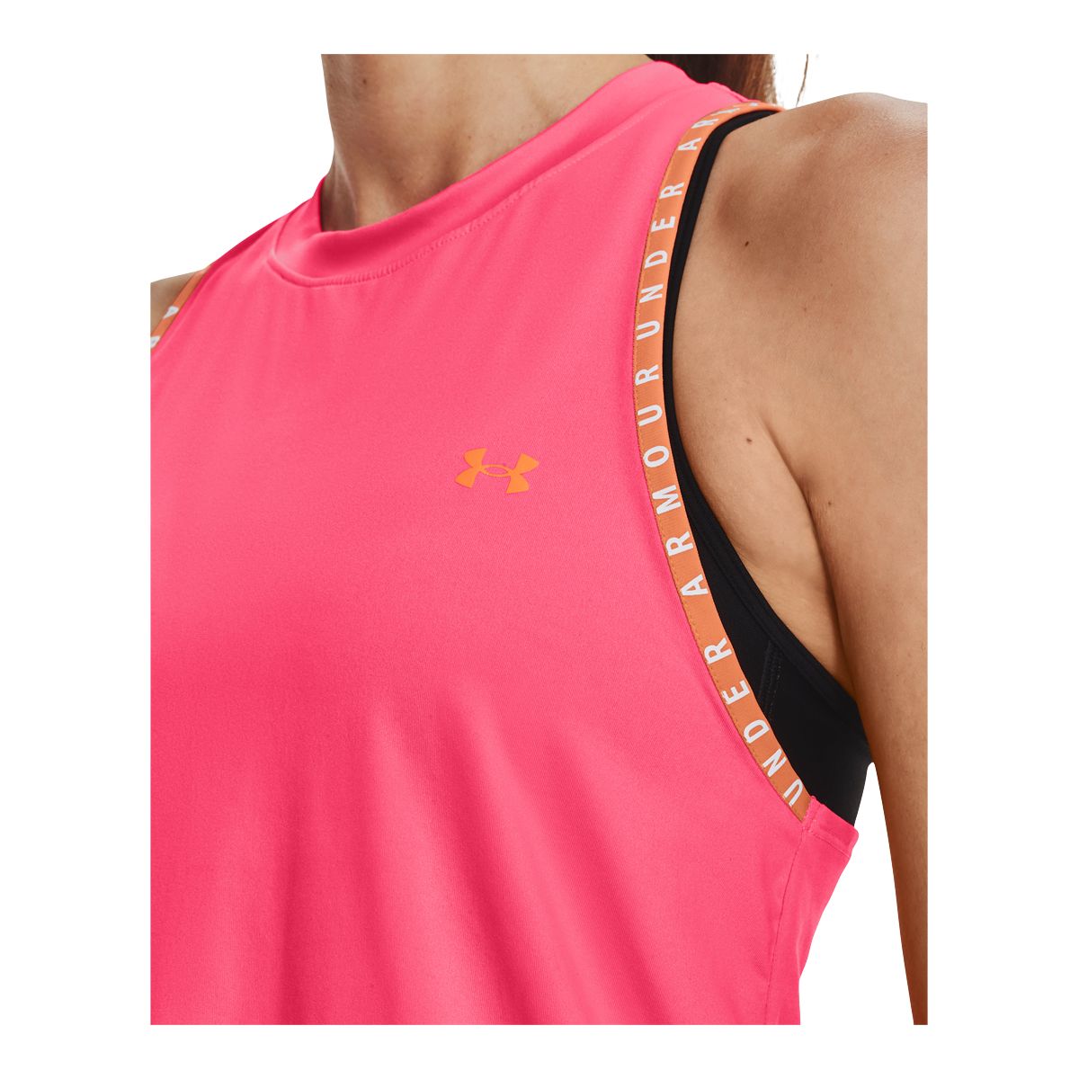  Knockout Novelty Tank, Orange - women's tank top - UNDER  ARMOUR - 27.68 € - outdoorové oblečení a vybavení shop