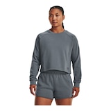 Under Armour Women's BTG French Terry Crop Sweatshirt Front_Three_Fourths_Angled_Left