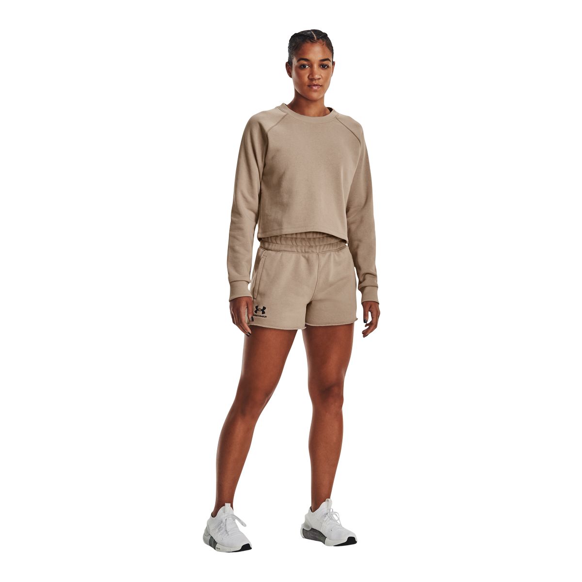 Under Armour Women's BTG French Terry Crop Sweatshirt