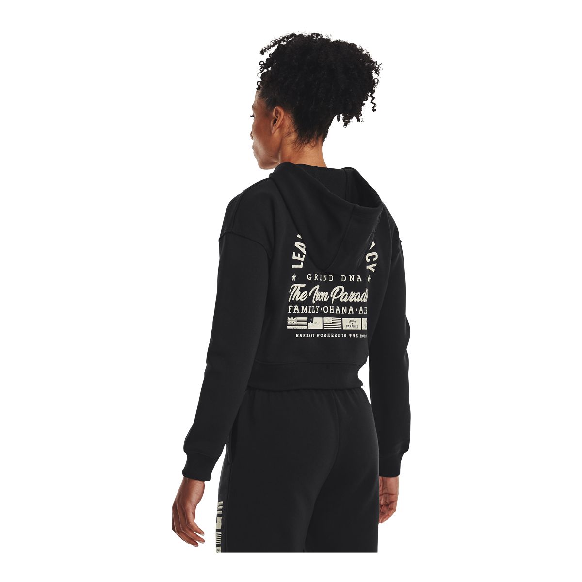 Under Armour Women's Project Rock Heavyweight Terry Full Zip Hoodie