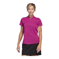 adidas Golf Women's Jaquard Polo T Shirt Front_Flat