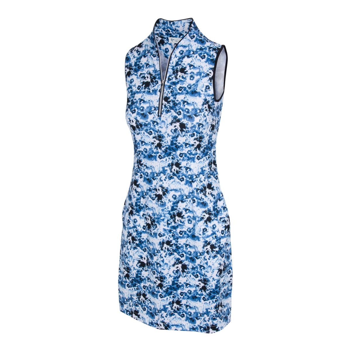 レディースウェア Line-Patterned Ribbed Knit Golf Dress Line-Patterned Ribbed Knit Golf Dress