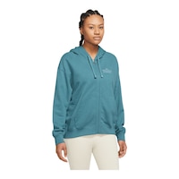 Nike Women's Dri-FIT Get Fit Graphic HD Full Zip Hoodie Front_Angled_Right