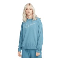 Nike Women's Dri-FIT Get Fit Graphic Essentials Sweatshirt Front_Three_Fourths_Angled_Left