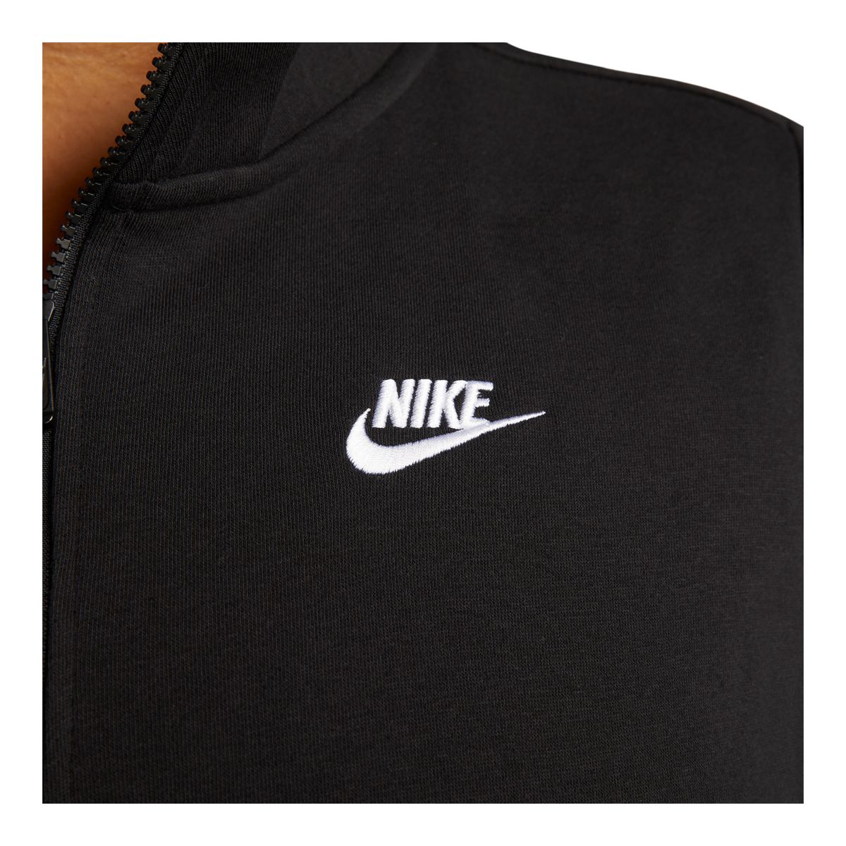 Nike Women's Plus Size Club Fleece Standard 1/4 Zip Long Sleeve Top