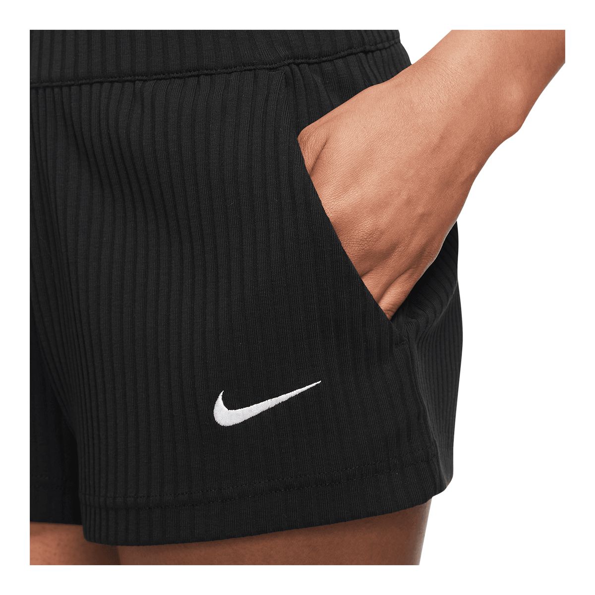 Nike Women's Rib Jersey High Rise Shorts